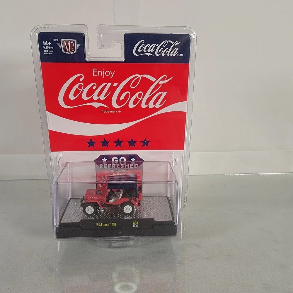M2 Machines 1944 Jeep MB A31 USA 1:64 Scale Coca-cola NIB